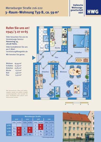 Grundriss zur Wohnung