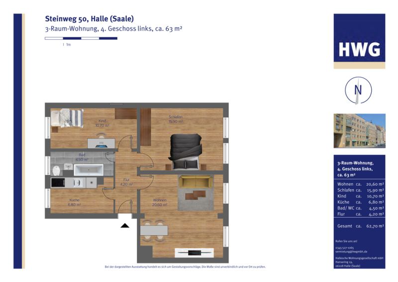 Grundriss zur Wohnung