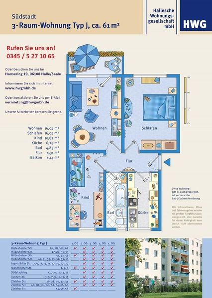 Grundriss zur Wohnung