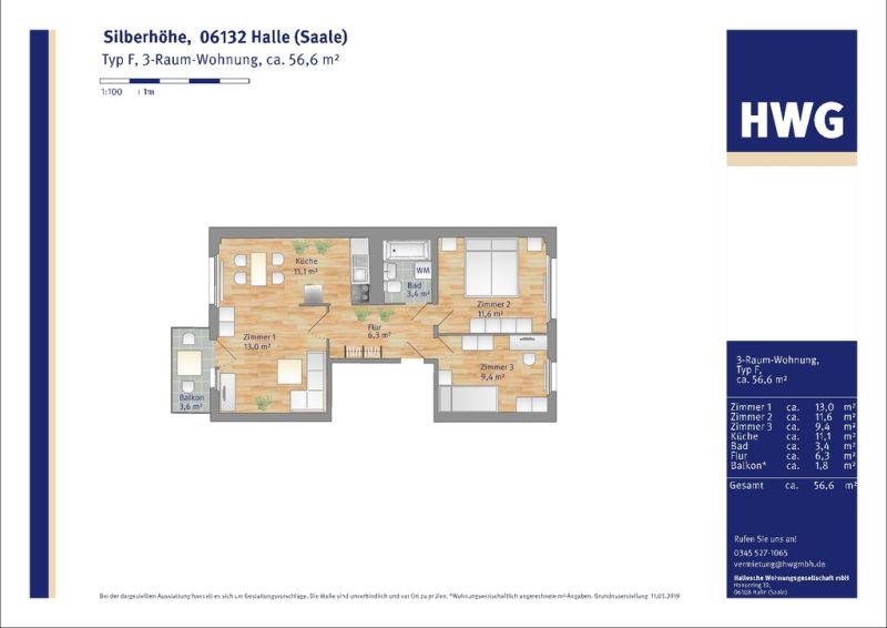 Grundriss zur Wohnung