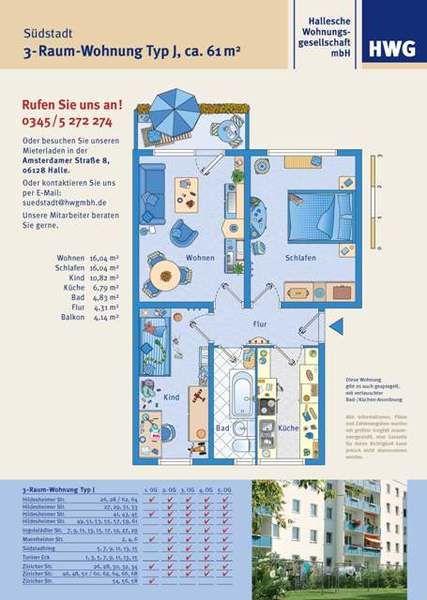 Grundriss zur Wohnung